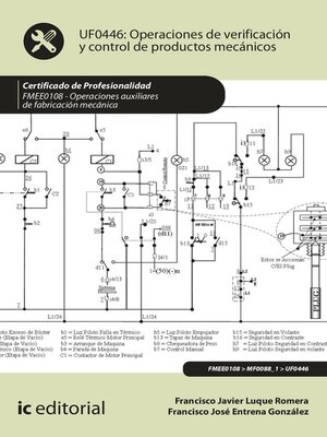 cover image of Operaciones de verificación y control de productos mecánicos. FMEE0108